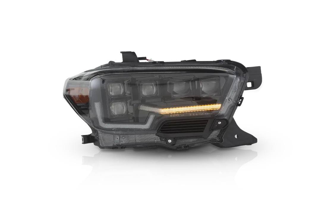 CHATT0682-BC-SQ – WINJET Headlight Assembly, LED Bulb Projector Built-in AtticaSOL LED Chip 75 Watt Bulbs 12 Volts Cl...